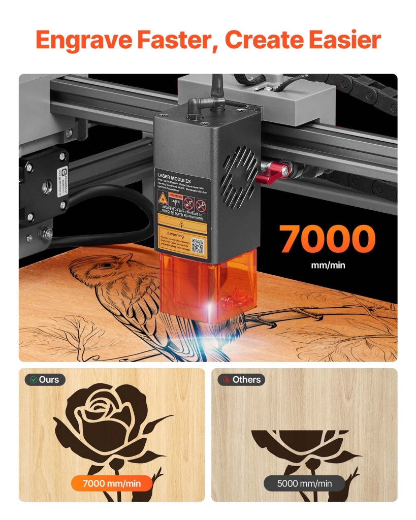 Incisore laser 10 W JL3PRO con custodia protettiva chiusa, area di lavoro 300 x 300 mm, telaio in alluminio, per legno pelle e fai da te