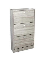 ERMES SCARPIERA 3 ANTE A RIBALTA IN LEGNO 63 X 24 X 115 CM COLORE OLMO