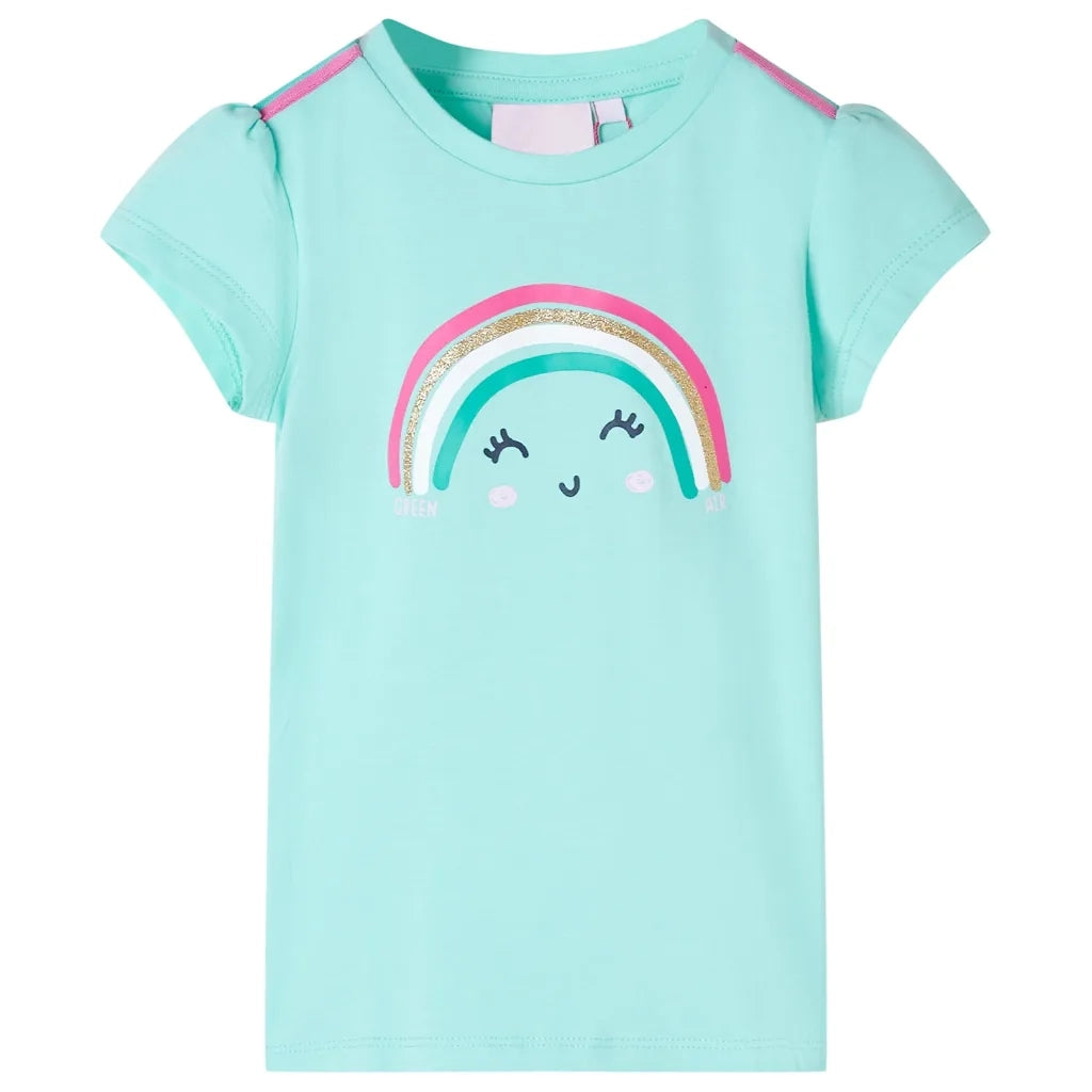 Maglietta da Bambina Menta Chiaro 116cod mxl 117234