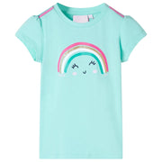 Maglietta da Bambina Menta Chiaro 116cod mxl 117234