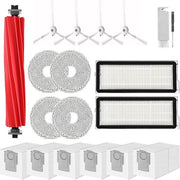 Accessori per robot aspirapolvere compatibili con Roborock P10pro/Qrevo pro/Qrevomaxv/QrevoPlus - Set di sostituzione con 19 pezzi (testa di spazzola, filtro, lama laterale)