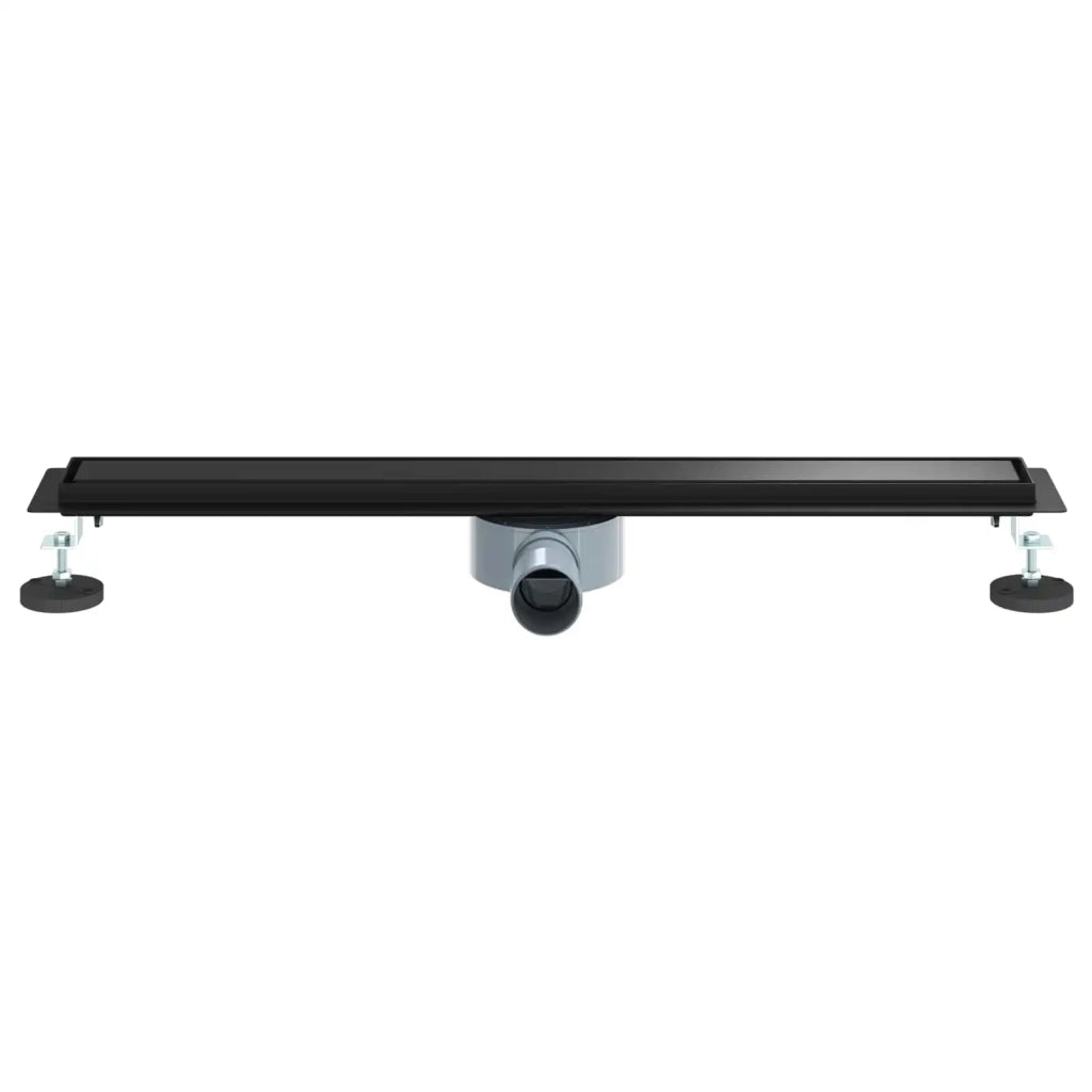 Scarico doccia 2-in-1 con sifone a 360° Nero 70 cm