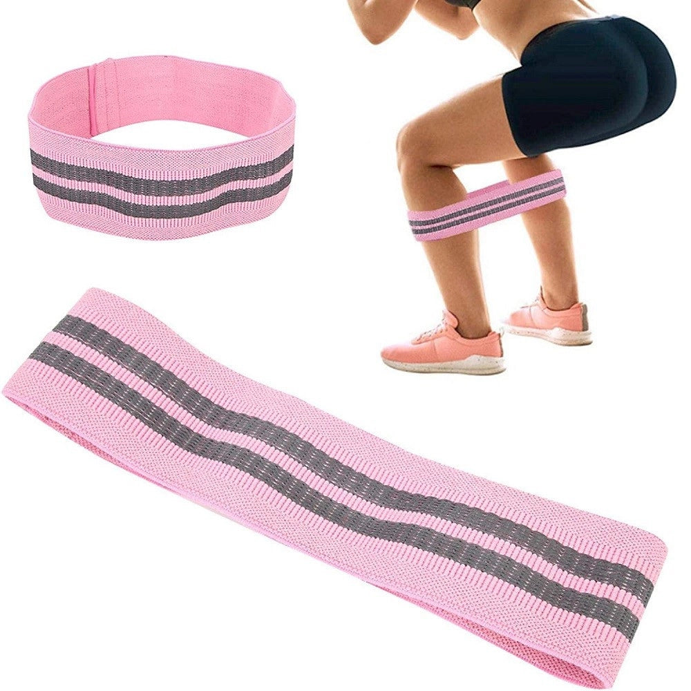 Trade Shop - Fascia Elastica Esercizi Bande Resistenza Allenamento Yoga Fitness Antiscivolo - Blu   S