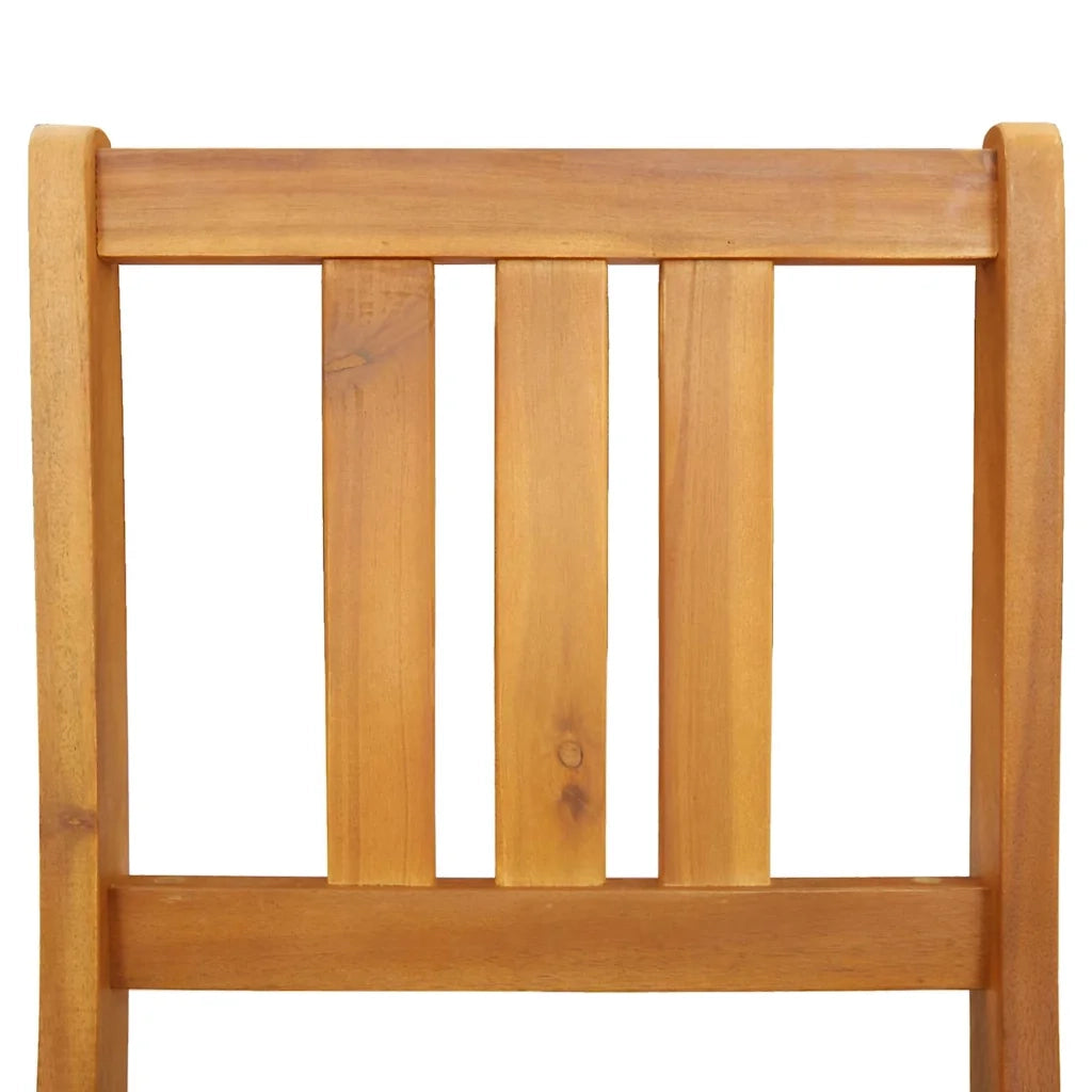 Sedie Bistro da Giardino 2 pcs Legno di Acacia Massello 4105495