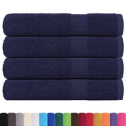 Asciugamani per sauna FROGN 4 pezzi blu navy 80x200 cm 360 g/m² 136792