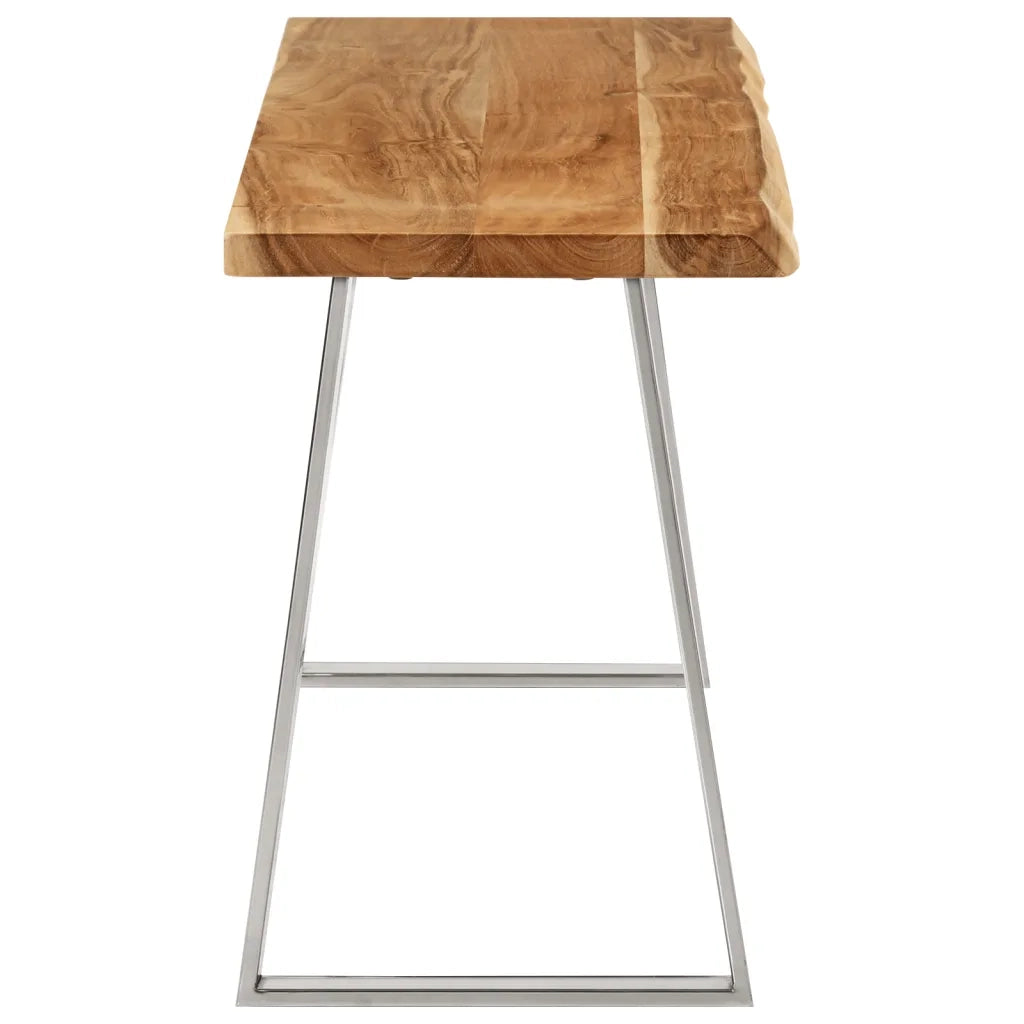 Panca con Bordi Vivi 105 cm in Legno Massello di Acaciacod mxl 92364