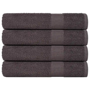 Asciugamani 4 pz Antracite 100x200 cm 360 g/mÂ² 100% Cotone