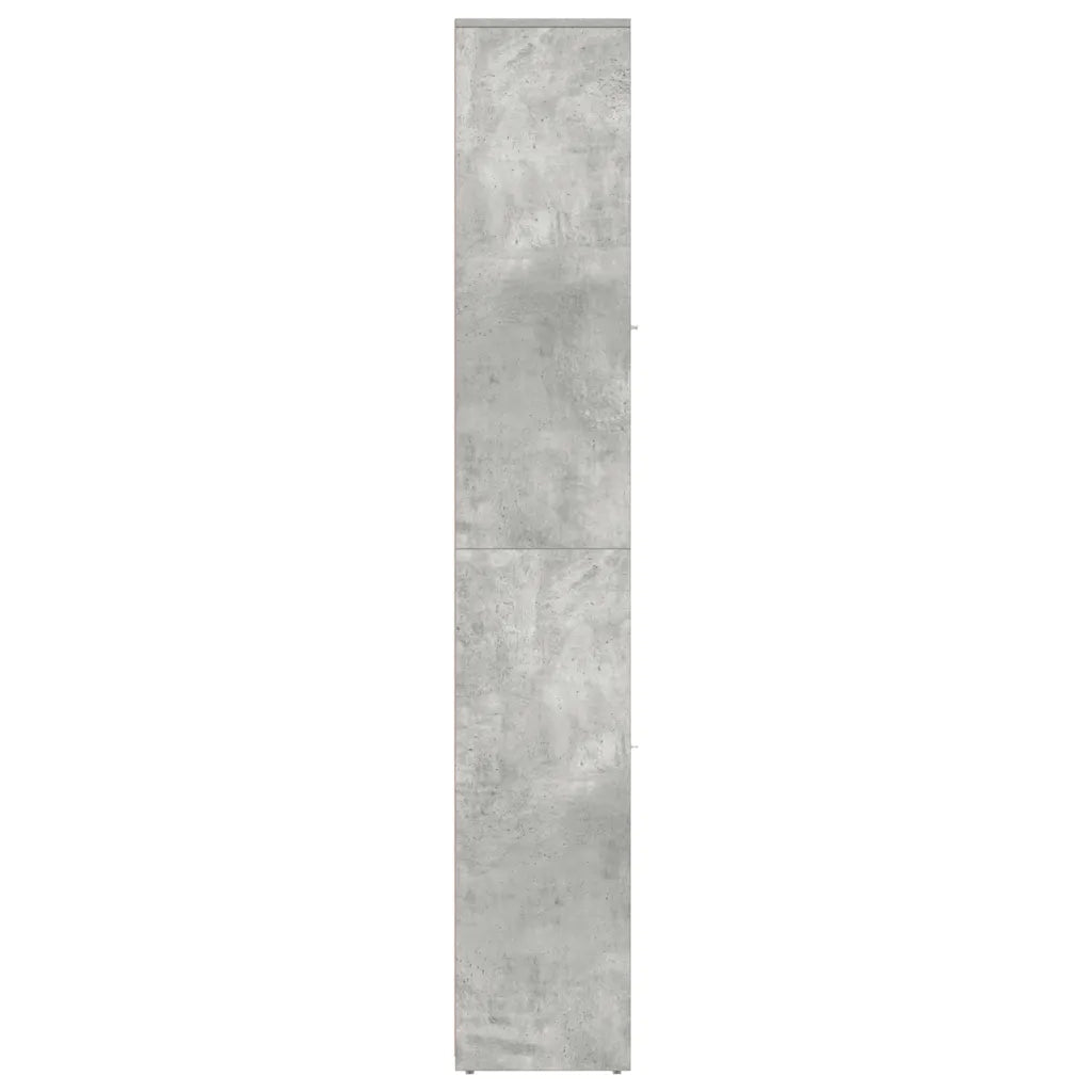 Elegante mobiletto contenitore per il bagno 30 x 30 x 183,5 cm legno composito grigio cemento 02_0047717
