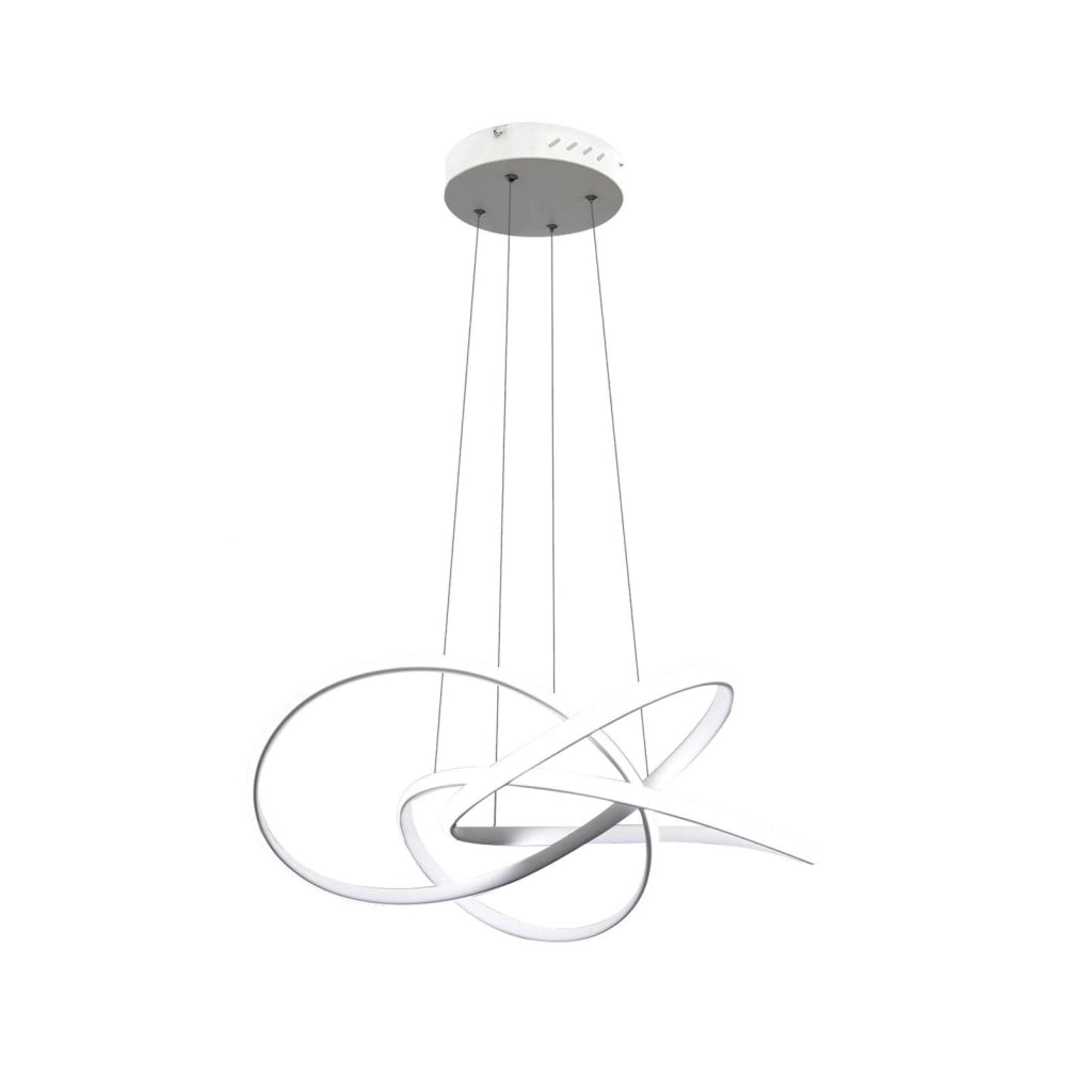 Lampada a sospensione ZMH LED bianca dimmerabile telecomando altezza regolabile 62W per sala da pranzo e soggiorno