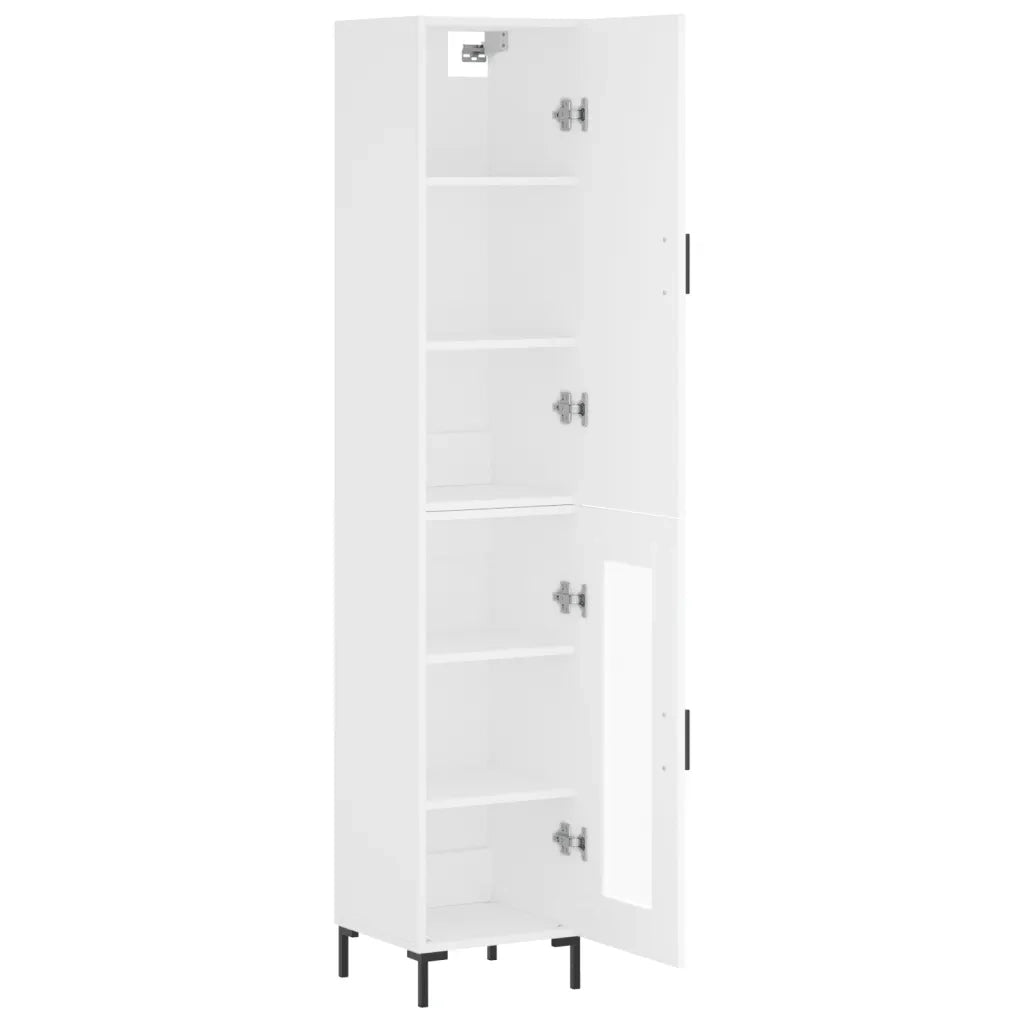 Credenza Bianca 34,5x34x180 cm in Legno Multistrato 3199041