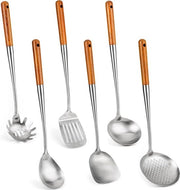 Set di utensili in acciaio inossidabile - 6 pezzi - 43,2 cm