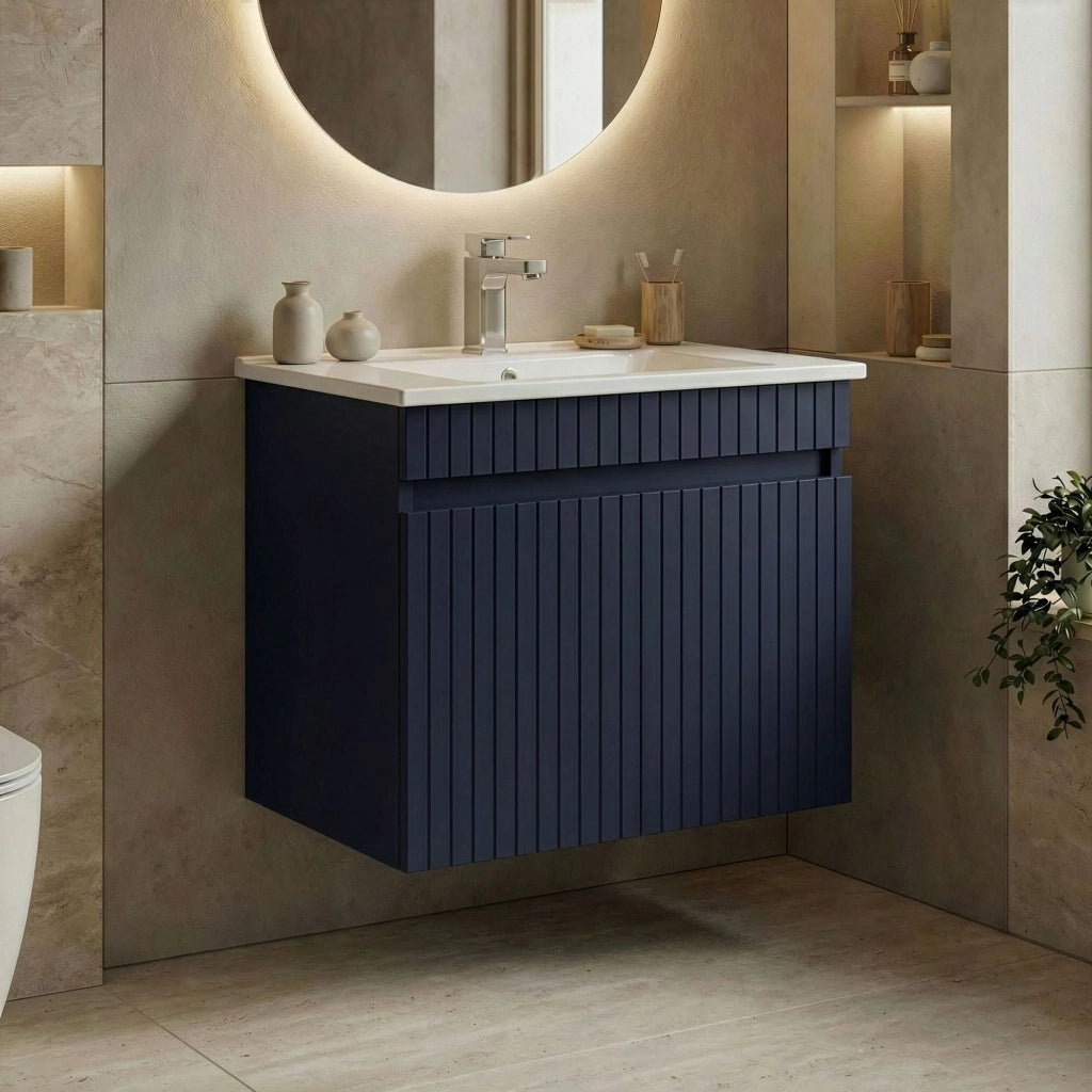 Mobile lavabo "Tivoli 65" - 65 x 45 x 57 cm - Blu navy opaco