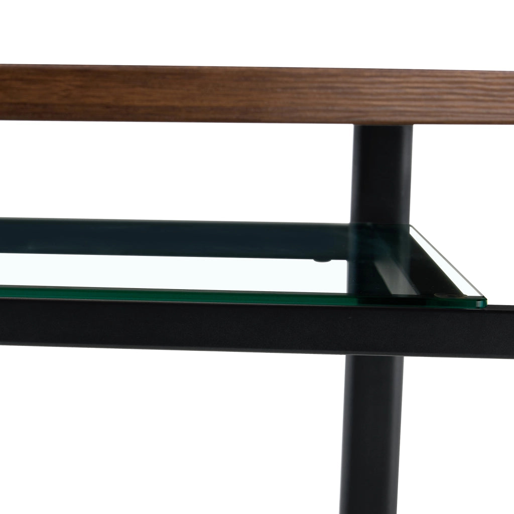 Tavolo da pranzo rotondo con piano in MDF e inserto in vetro, per 4-6 persone, per sala da pranzo, 100 cm