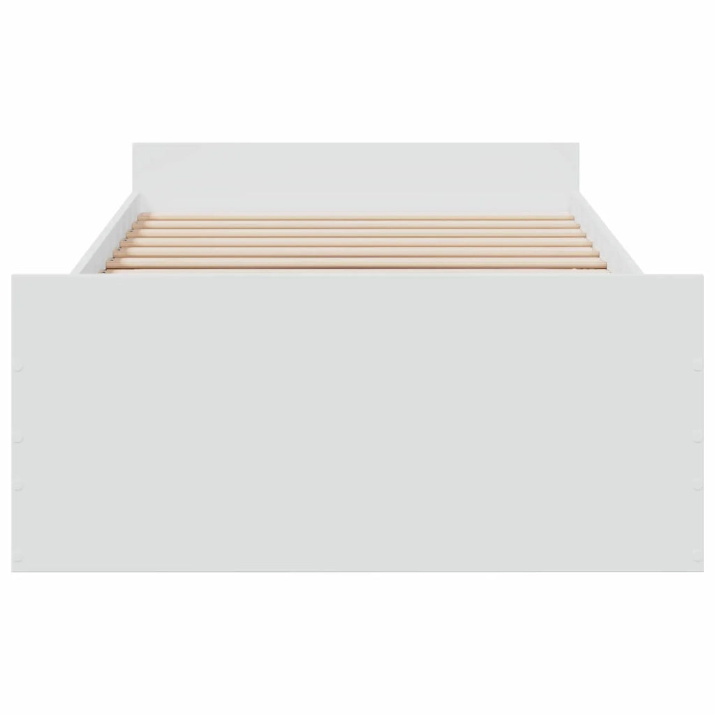 Telaio del letto con storage con cassetto Bianco 80 x 200 cm 3429501