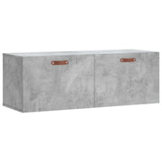 Armadietto a Muro | Mobile a Parete Grigio Cemento 100x36,5x35 cm Legno Multistrato