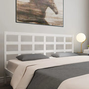 Testiera per Letto-Testata-Testiera Decorativa Bianca 205,5x4x100 cm Legno Massello di Pino 894401