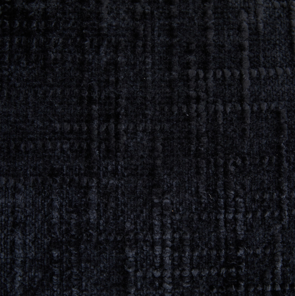 Divano letto pieghevole ULEVR 79x79x57 cm con cuscini per testa e zona lombare, ciniglia nera