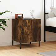 Comodino-Tavolino da notte Rovere Fumo 40x40x50 cm in Legno Multistrato 312989