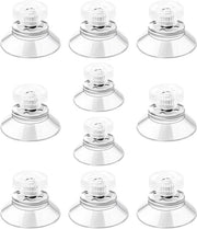 Zuignappen extra resistent in PVC 10 pezzi - con vite - antiscivolo - per superfici in vetro/metallo - utilizzabile in vari modi - supporto per zuignap
