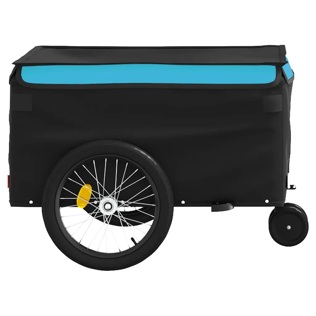 Rimorchio da Bici Nero e Blu 30 kg in Ferro CFW9149818
