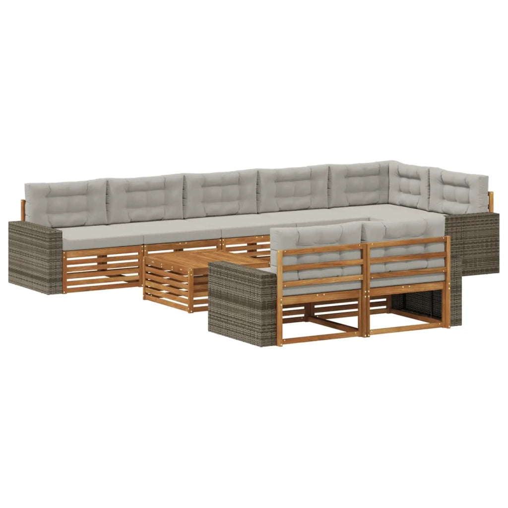 Set di divani da esterno 9 pz 3383549