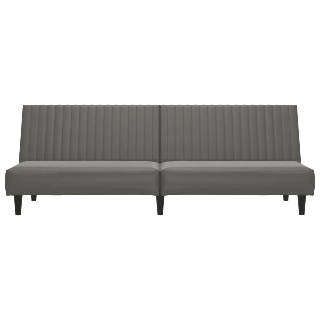 Divano letto | Sof¨¤ letto | Letto singolo a 2 Posti Grigio in Similpelle
