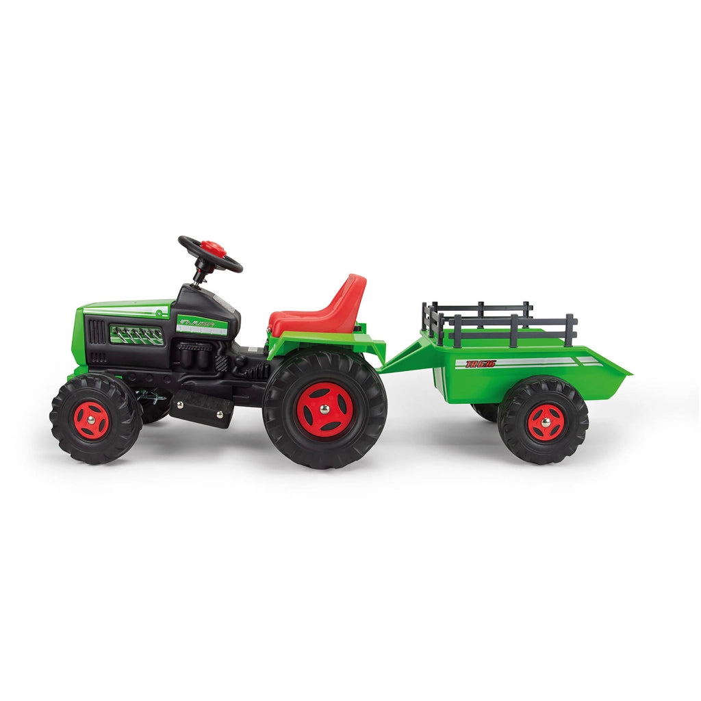 Trattore Elettrico per Bambini 6V Acceleratore a Pedale Fino a 2–3 km/h Verde