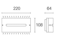 Applique da Esterno a LED 10W 4000K Sovil Marrone