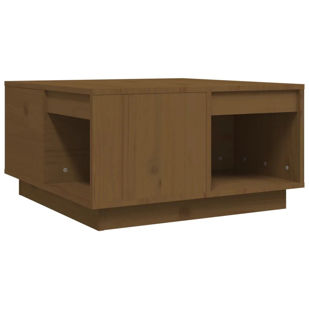 Tavolino da salotto | Tavolino da caff¨¨ | Tavolino da Soggiorno ambra 60x61x32,5 cm Legno Massello di Pino