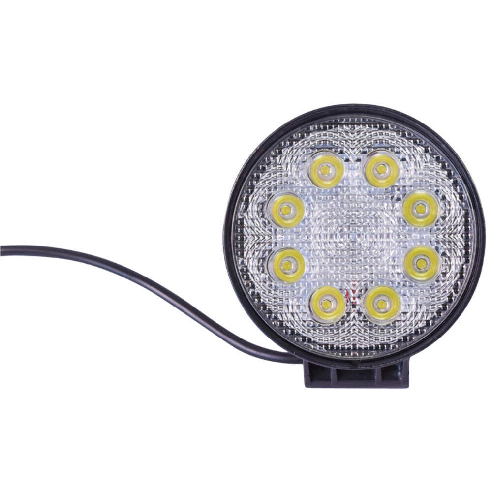 Lampada con 8 LED, 10-60V, 24W, angolo di radiazione 30°, tipo spot, 114x114x48mm, IP67, 6000K, Breckner Germany