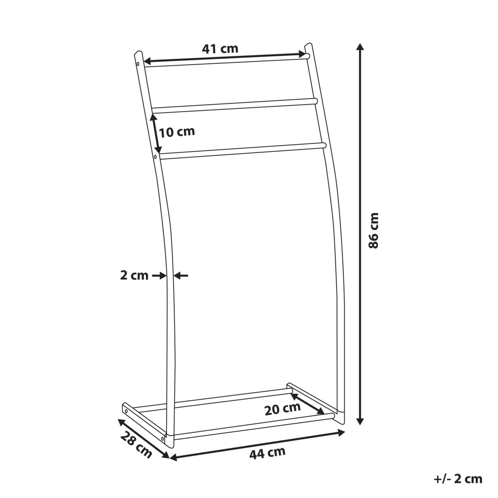 Porta asciugamani in acciaio argento lucido 3 binari Accessori bagno Porta asciugamani in piedi dal design moderno