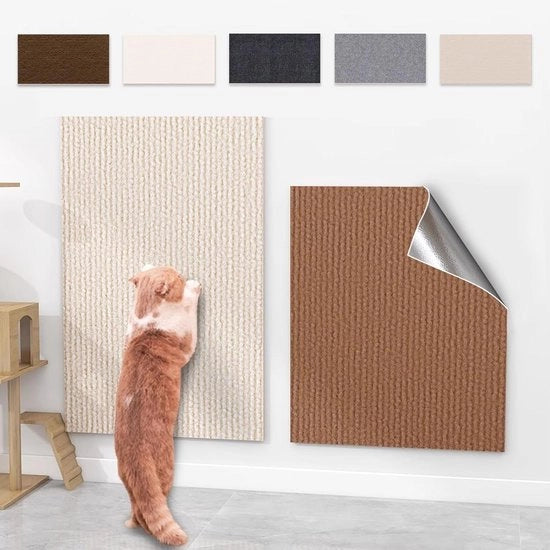 Matto autoadesivo per gatti - paletta per gatti - 1 pezzo - grigio - 40 x 100 cm
