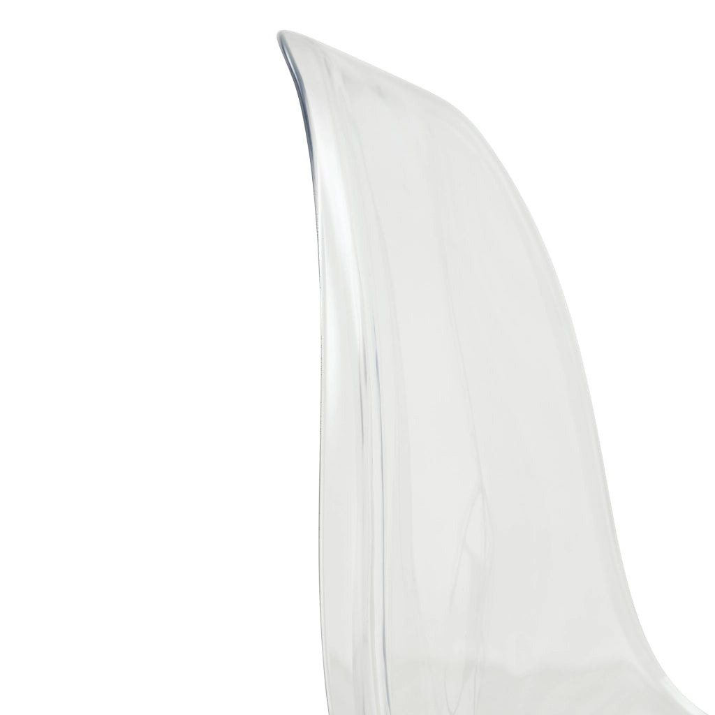 Sedie da Pranzo Trasparenti ¨C Xylo ¨C Set 4 Pezzi, Gambe in Metallo, Plastica, Design Moderno