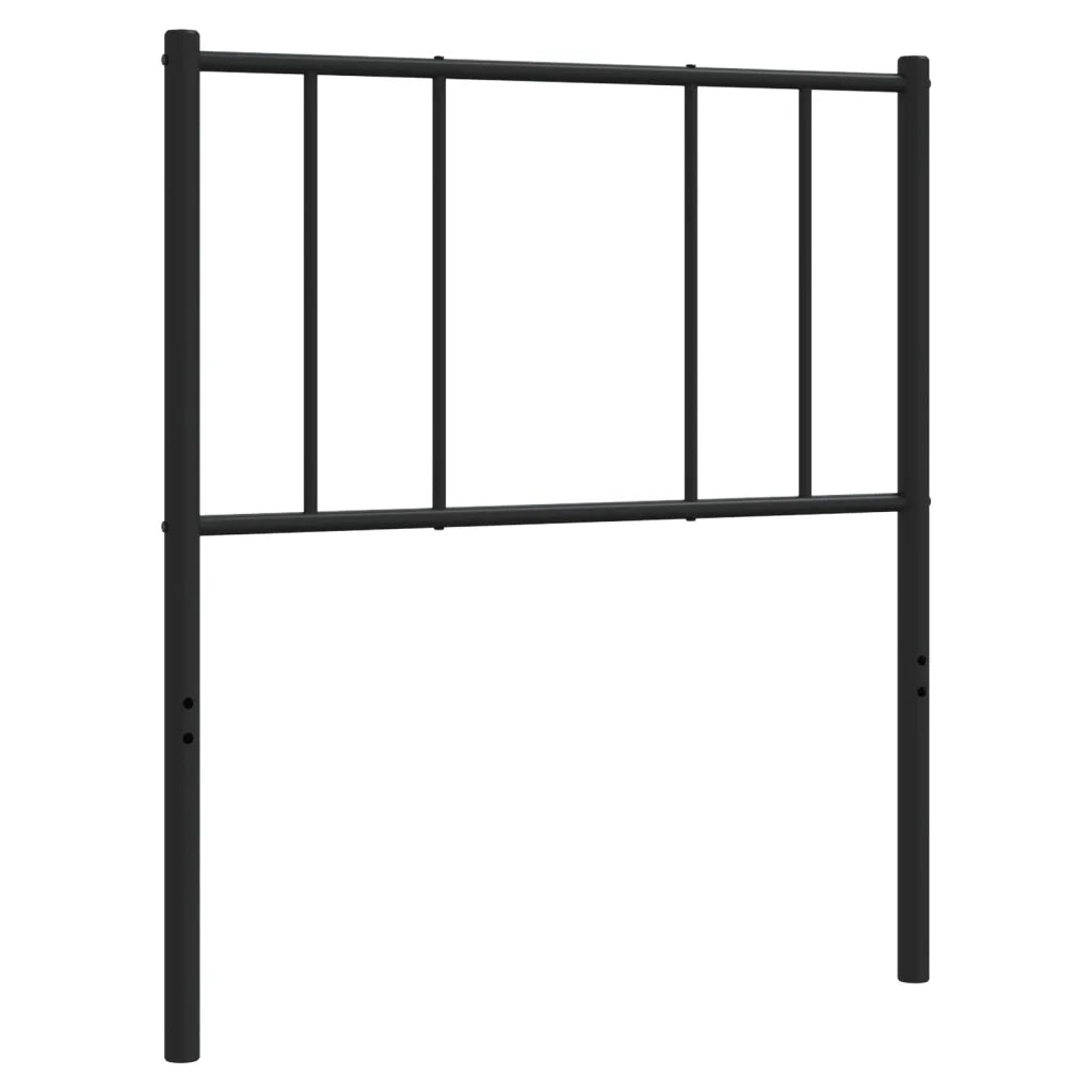 Testiera in Metallo Nero 80 cm