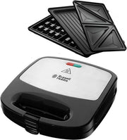Griglia 3in1 - Apparecchio per panini & Wafeliera & Griglia a contatto - Piastre resistenti all'acqua di lavastoviglie - Ibrido per panini - 760W