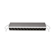 Faretto da Incasso GFA 20W LED 3000K Ottica Antiabbaglio, Struttura in Alluminio Bianco e Nero Lucido, IP20, Classe II - Gealuce