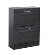 Scarpiera Sally Grigio Scuro: Legno, cm 60x24x80