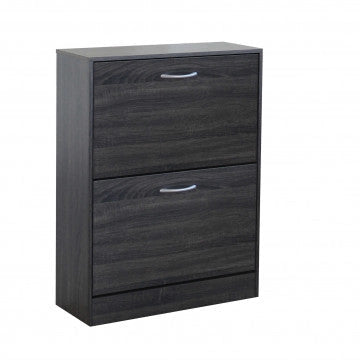 Scarpiera Sally Grigio Scuro: Legno, cm 60x24x80