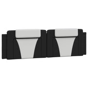 Cuscino Testiera Viana Nero e Bianco 180 cm in Similpelle CFW8862750