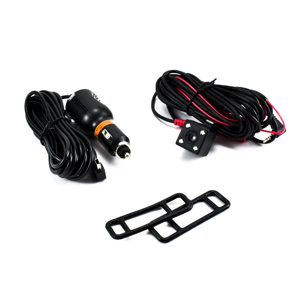 Trade Shop - Monitor Per Specchietti Auto 4,5" Q-ca599 Con Videocamera Anteriore Posteriore Hd -