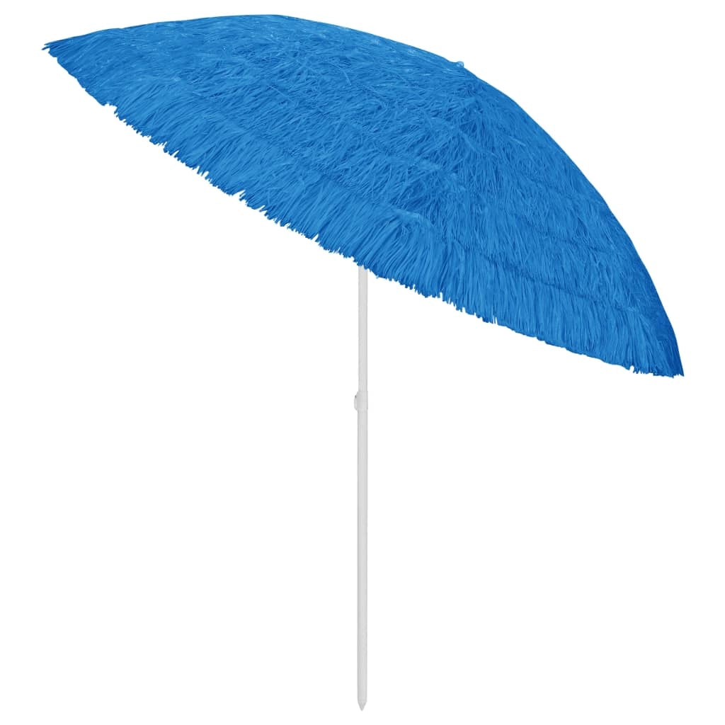 Ombrellone da spiaggia hawaiano 300 cm blu 02_0008390