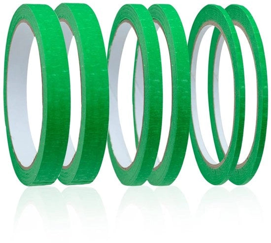 6 rotoli di adesivo per mascherare Fine Line Tapes 3mm/7mm/12mm Widex22 Yard - Adesivo per dipinti e decorazioni descrittivo