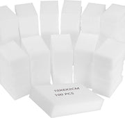 Set di 100 Spugne Magiche per Pulizia - Risciacquatore con Schiuma - Dimensioni 10 x 6 x 2 cm - Materiale di Alta Qualità - Prodotti per la Pulizia della Cucina