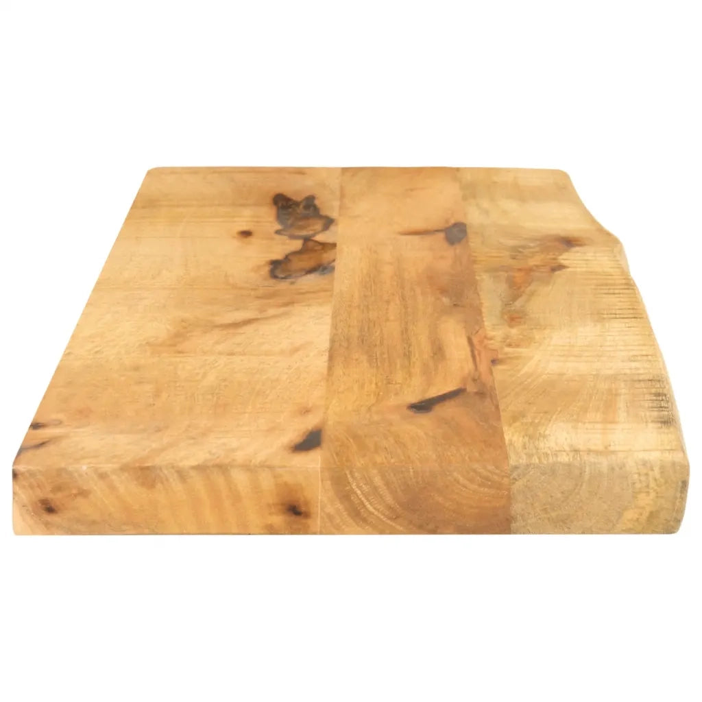 Piano Tavolo 80x30x2,5 cm Bordi Vivi Legno di Mango Grezzo 370334