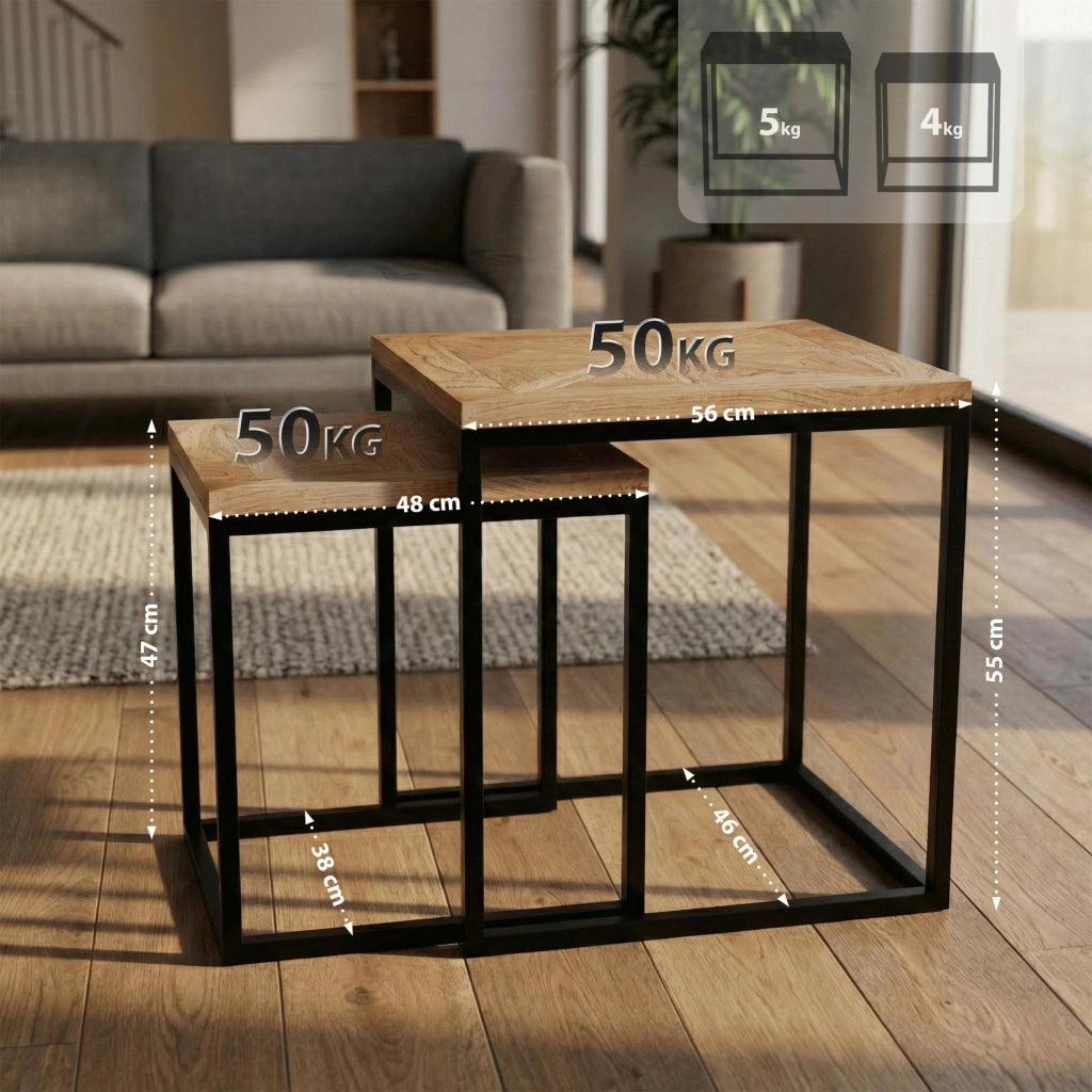 Set di 2 tavolini Talero 1