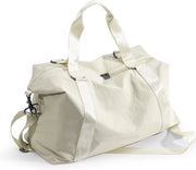 Borsa da Sport per Donne con Tasca per Scarpe Reistas Weekender Donne Uomini Grande Bagaglio a Mano Borsa da Ginnasio Reistas per Donne Reistas con Porta Carica, c3-Bianco Beige