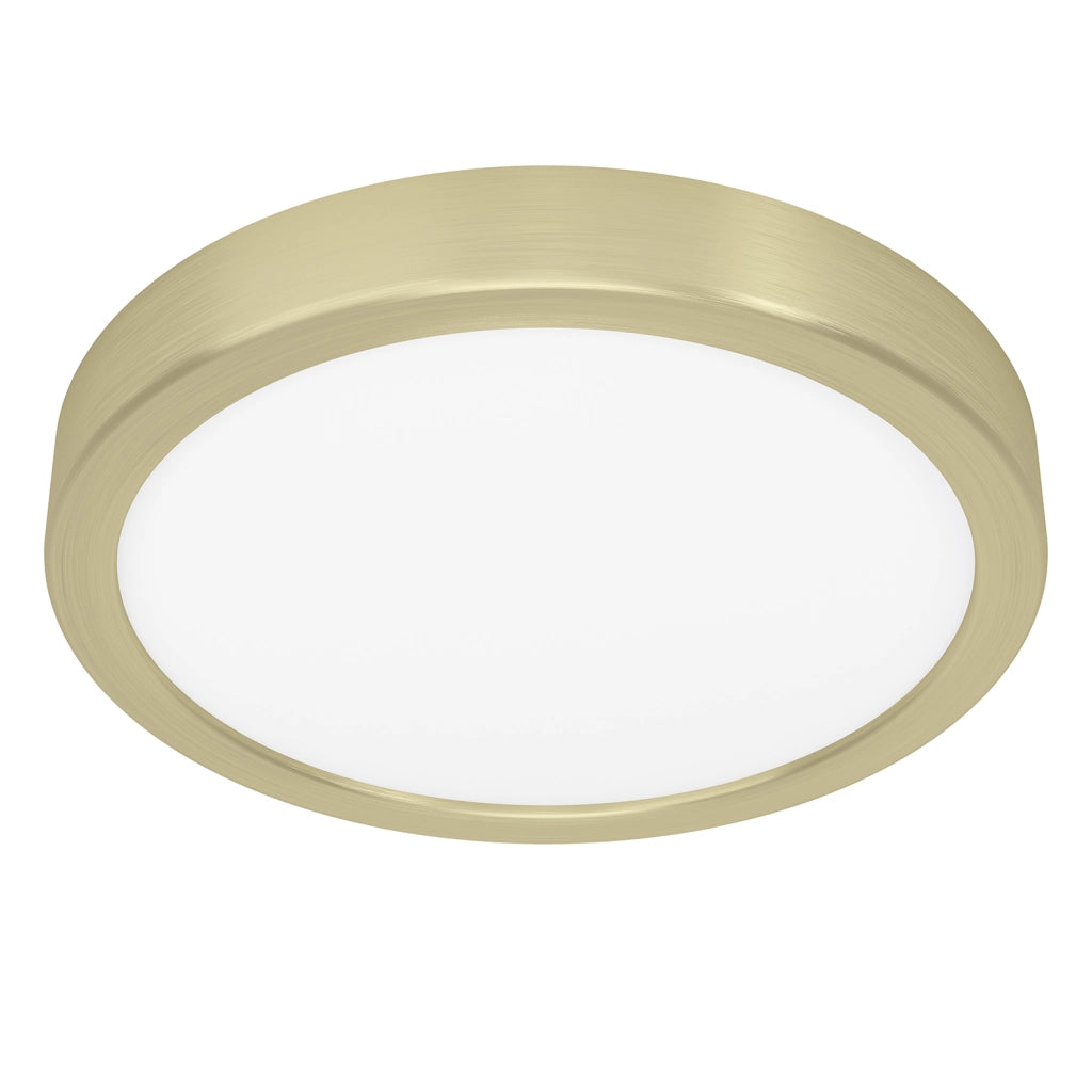 Plafoniera Moderna Fueva 5 Acciaio Ottone Led Integrato 17W 3000K Ip20
