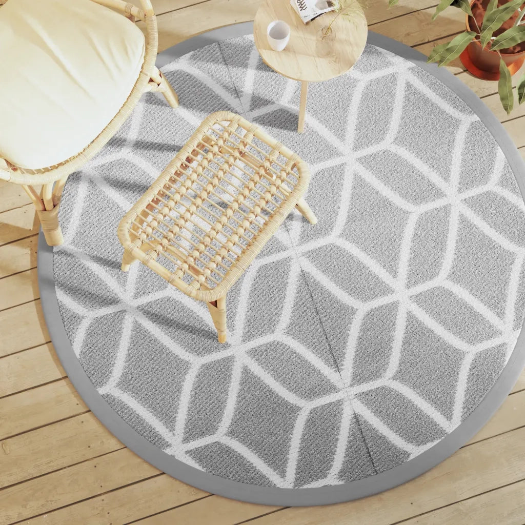 Tappeto da Esterno ARAKIL Grigio ?160 cm in PP CFW7932833