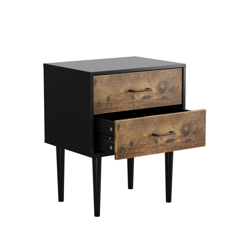COMODINO classico in MDF marrone antico