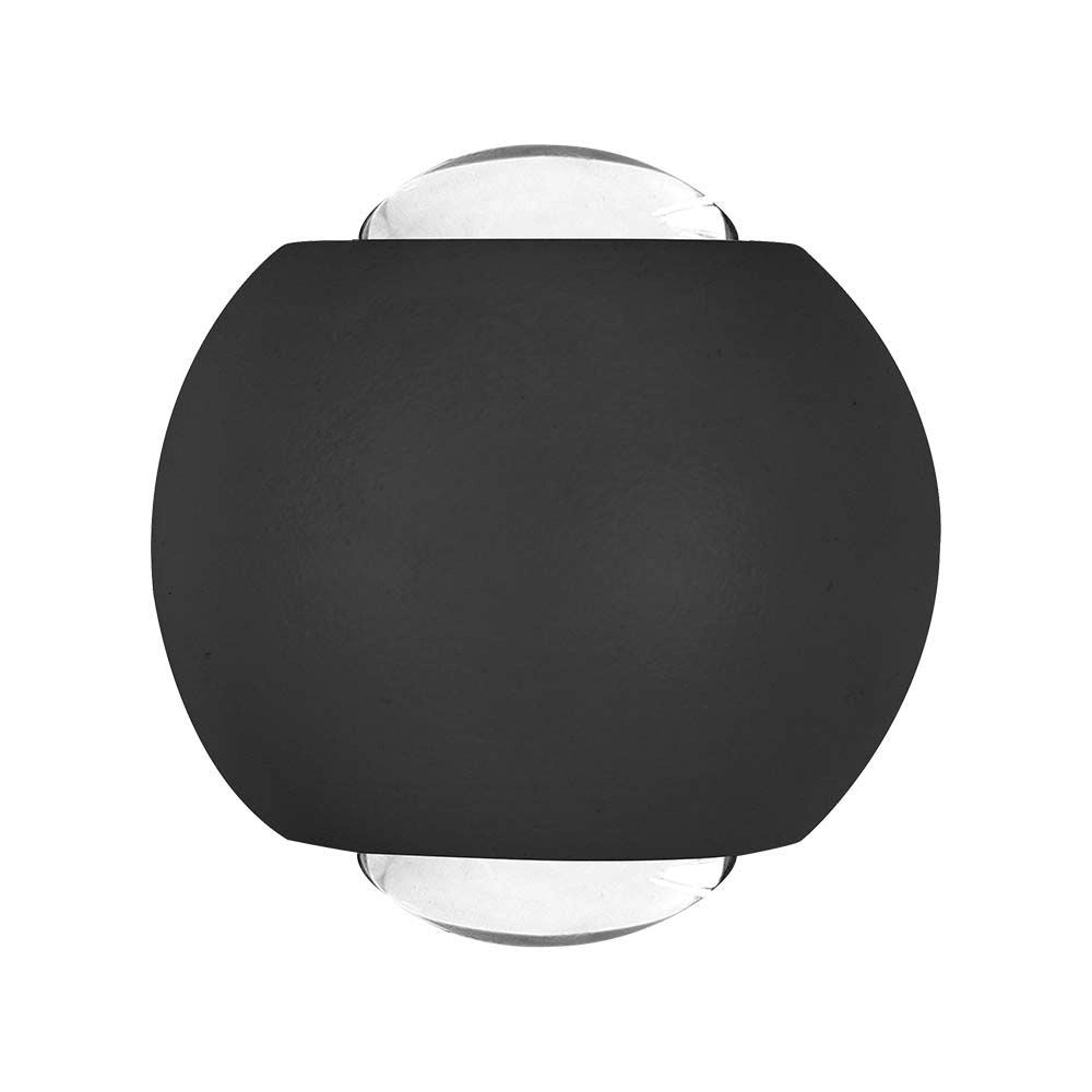 Applique esterna su/giù V-TAC 2W 3000K IP54 nera VT-2502